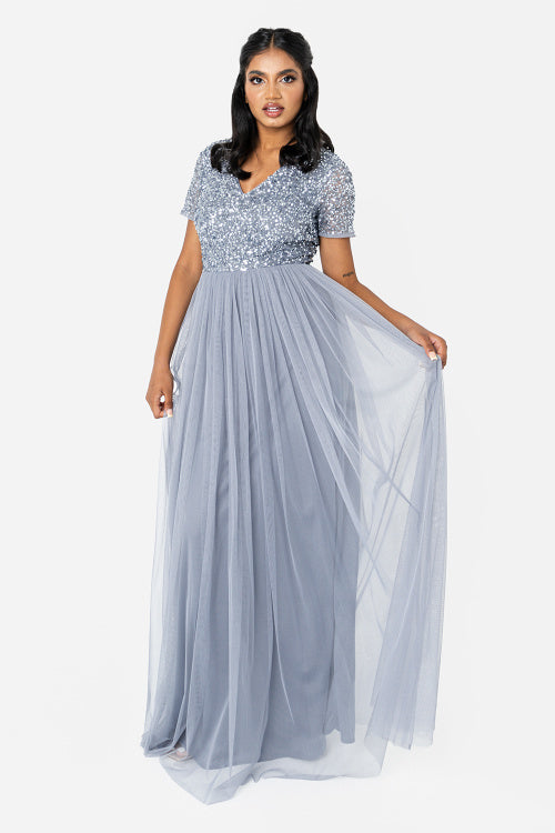 Bloom Gown・Dusty Blue – Twirl Boutique