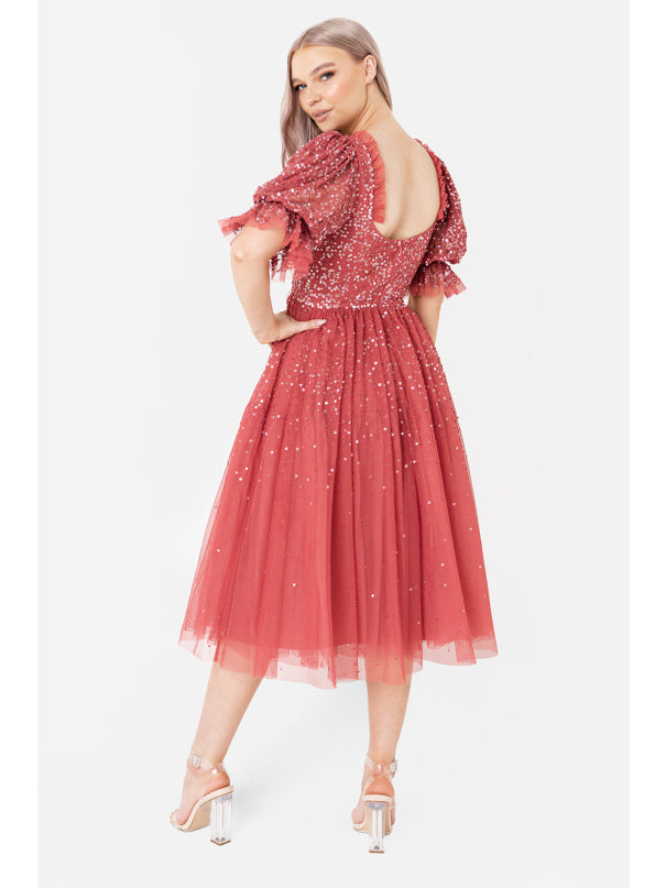 Margot Midi Dress・Pink