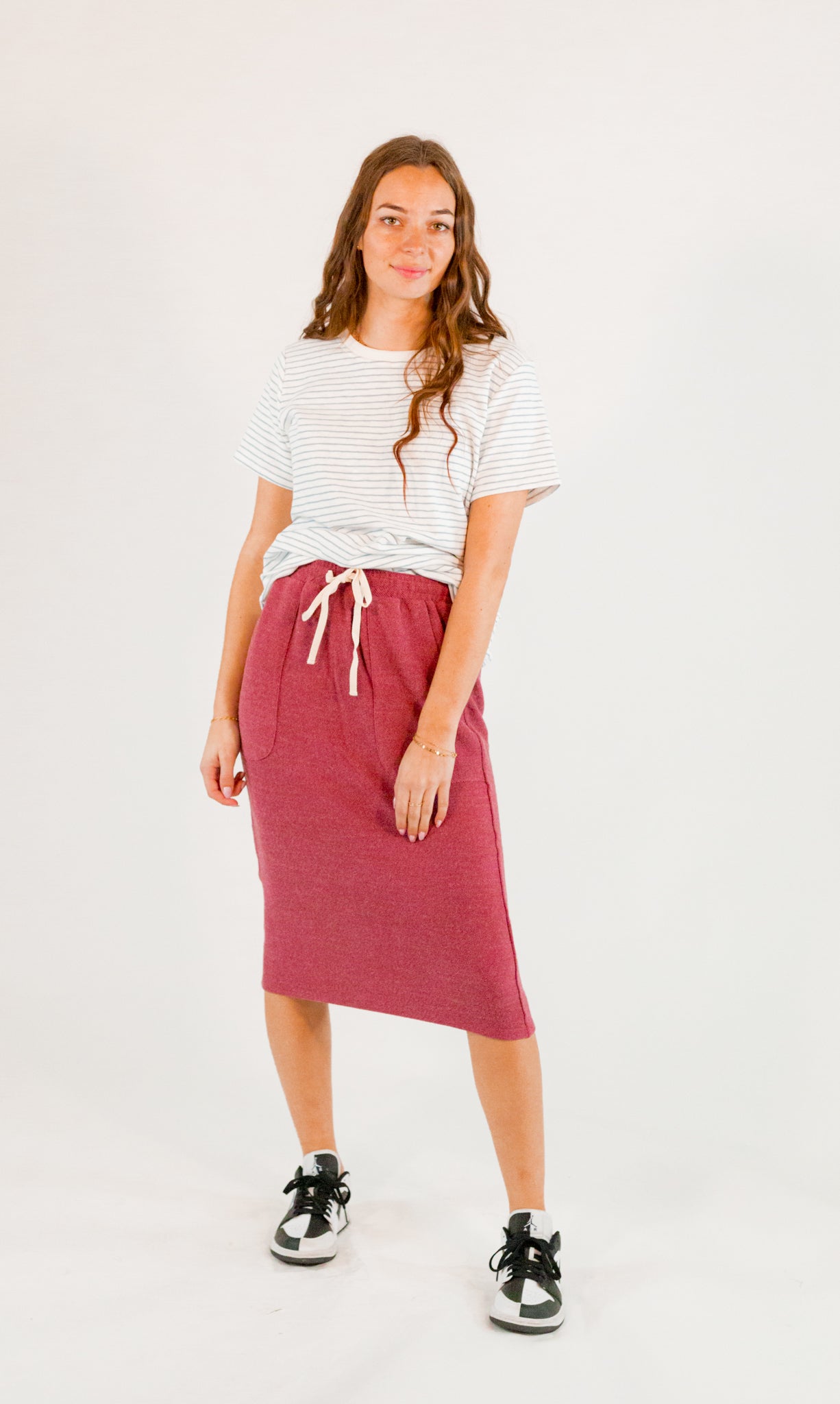 The Marin Skirt・Burgundy